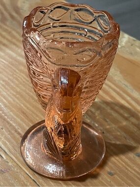 Fenton Pink Bunny Carnival Glass Toothpick Holder/ Egg Holder